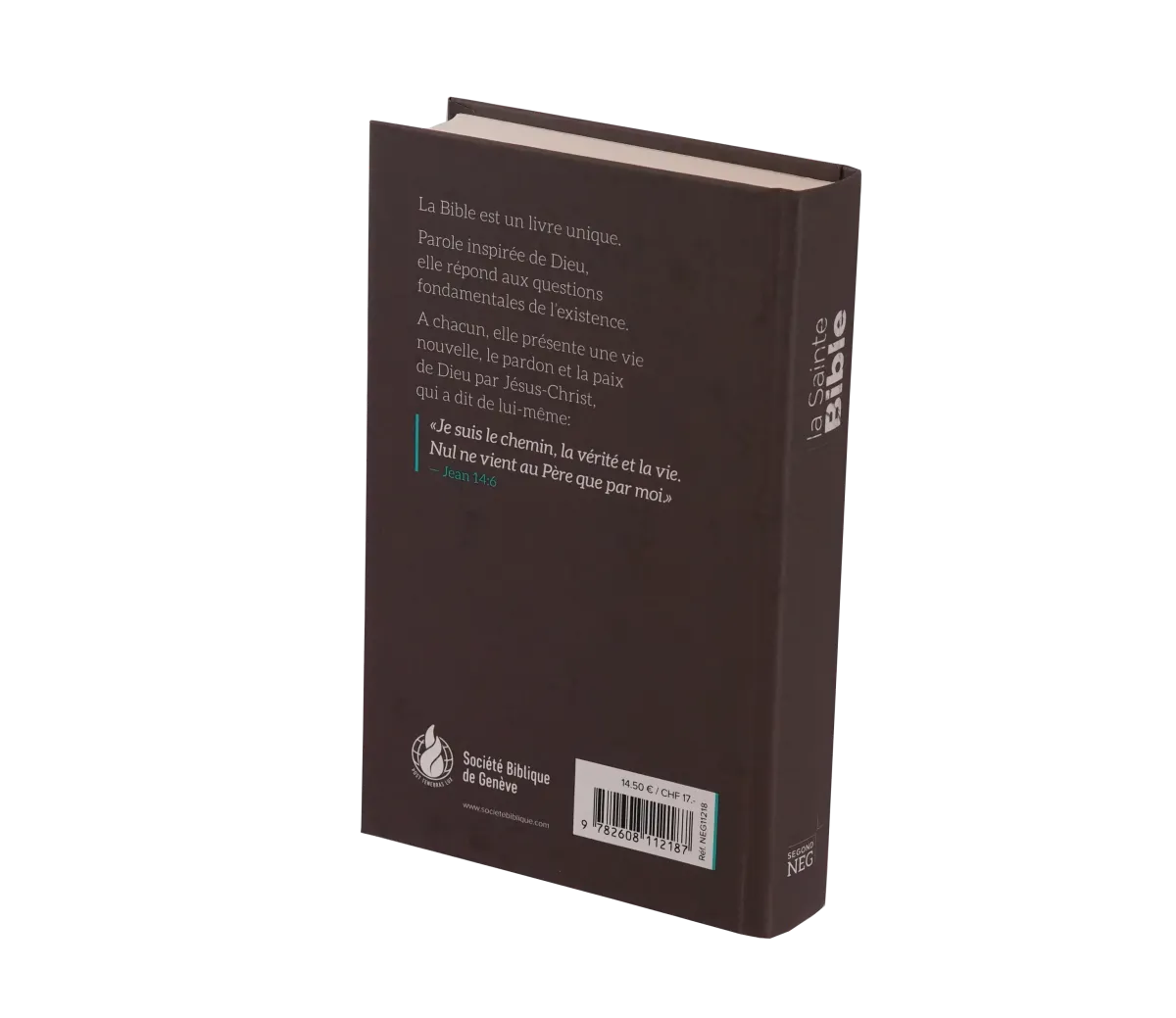BIBLE SEGOND NEG, COMPACTE COUVERTURE RIGIDE BRUNE CHOCOLAT