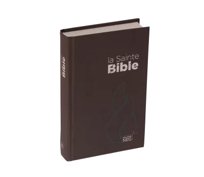 BIBLE SEGOND NEG, COMPACTE COUVERTURE RIGIDE BRUNE CHOCOLAT