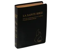 BIBLE NEG SCOFIELD FIBROCUIR TRANCHE OR ONGLETS NOIR