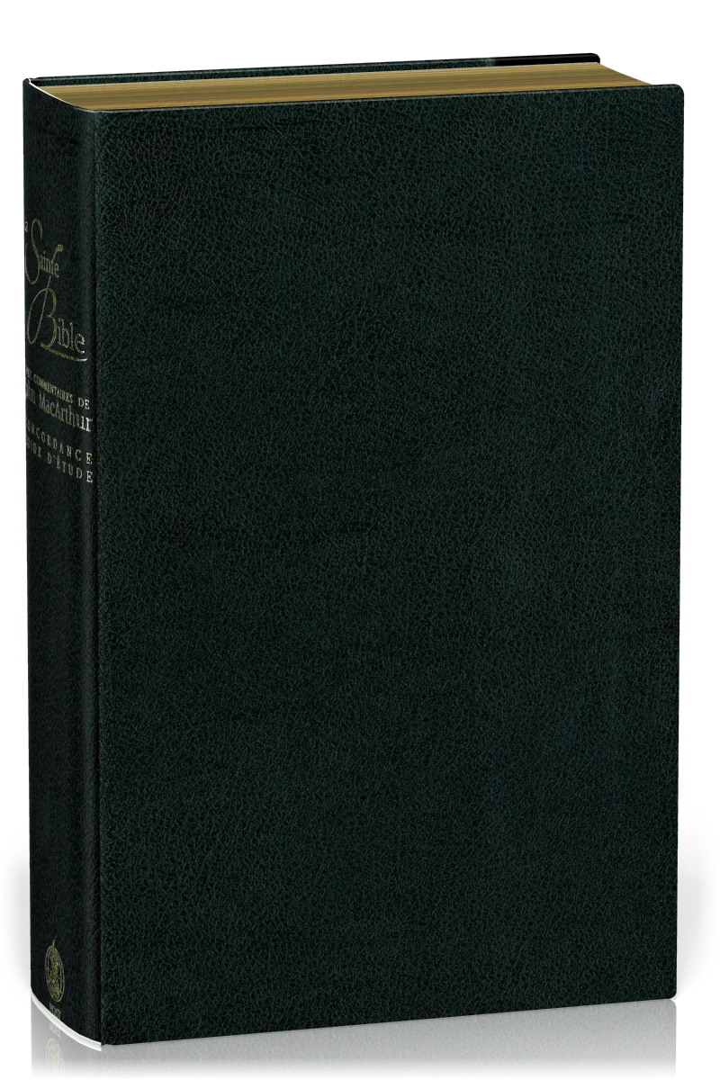 BIBLE NEG MACARTHUR SOUPLE CUIR TR. OR ONGLETS NOIR