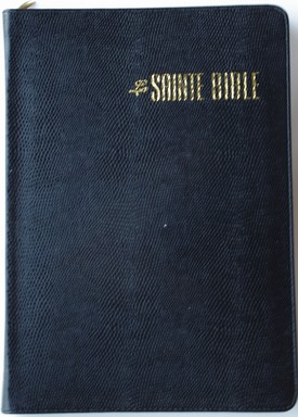 BIBLE SEGOND ESA841 CONFORT PU LEZARD NOIR FERM ECLAIRE- 841