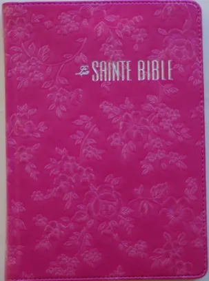 BIBLE SEGOND ESA473 SOUPLE PU FUCHSIA IRISE FLEURS - 473