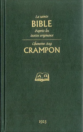 BIBLE CRAMPON REV. DE 1923 RELIEE SIMILI CUIR A/BOITIER