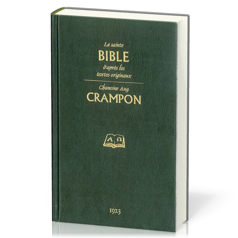 BIBLE CRAMPON REV. DE 1923 RELIEE SIMILI CUIR A/BOITIER