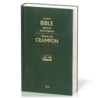 BIBLE CRAMPON REV. DE 1923 RELIEE SIMILI CUIR A/BOITIER