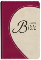 BIBLE SEGOND 1910 COMPACTE SOUPLE DUOTONE FRAMBOISE TRANCHE DOREE