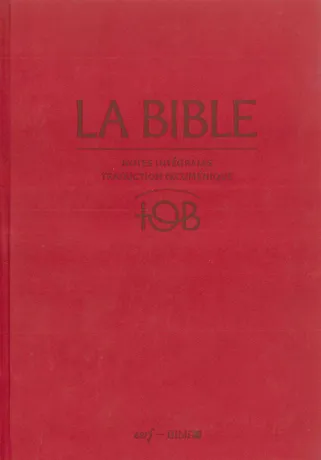 BIBLE TOB 2010 NOTES INTEGRALES RIGIDE SATIN MAT GRENAT ETUI