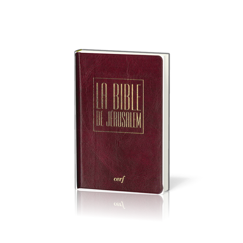 BIBLE DE JERUSALEM POCHE SOUPLE VINYL BORDEAUX AVEC ETUI