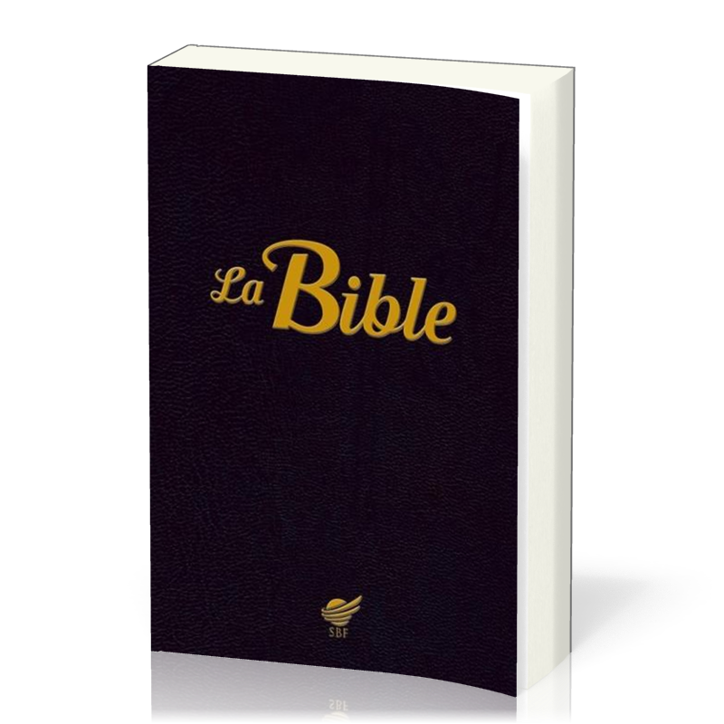 BIBLE SEGOND 1910 VIE PAROLE DE JESUS EN ROUGE - SOUPLE NOIRE NOUVELLE EDITION