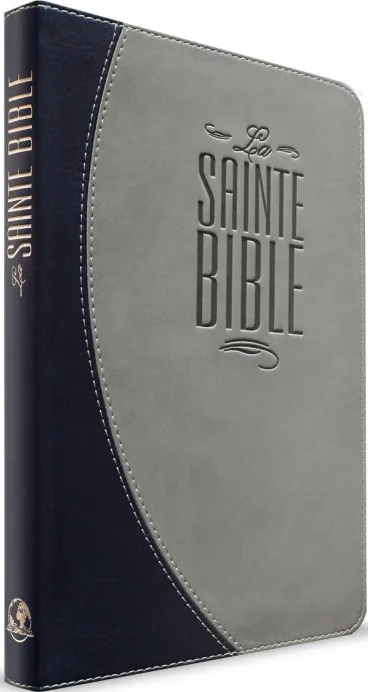 BIBLE SEGOND ESA384 SOUPLE PU DUO BLEU/GRIS