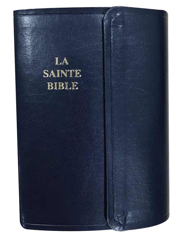 BIBLE SEGOND 1910 MINIATURE SEMI-RIGIDE FERMETUE PRESSION