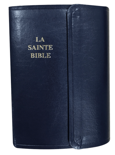BIBLE SEGOND 1910 MINIATURE SEMI-RIGIDE FERMETUE PRESSION