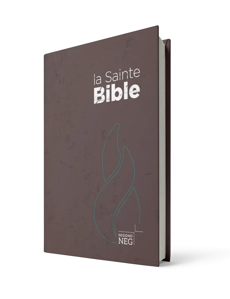 BIBLE SEGOND NEG, COMPACTE COUVERTURE RIGIDE BRUNE CHOCOLAT
