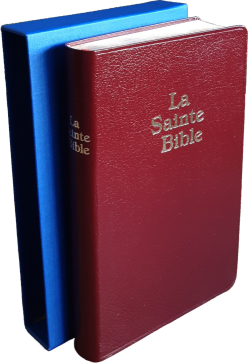 BIBLE DARBY PETIT SKINLUXE GRENAT+ BOÎTIER
