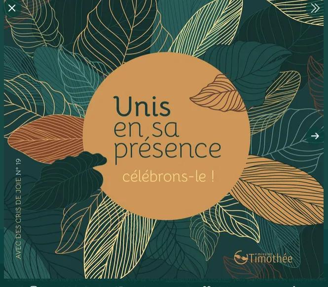 AVEC DES CRIS DE JOIE 19 CD - UNIS EN SA PRESENCE