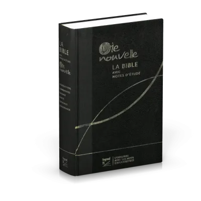 BIBLE SEGOND 21 VIE NOUVELLE RIGIDE EN SKYVERTEX ET DOS TOILEE NOIRE