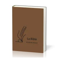 BIBLE SEMEUR 2015 SOUPLE TEXTILE MARRON TRANCHE BLANCHE