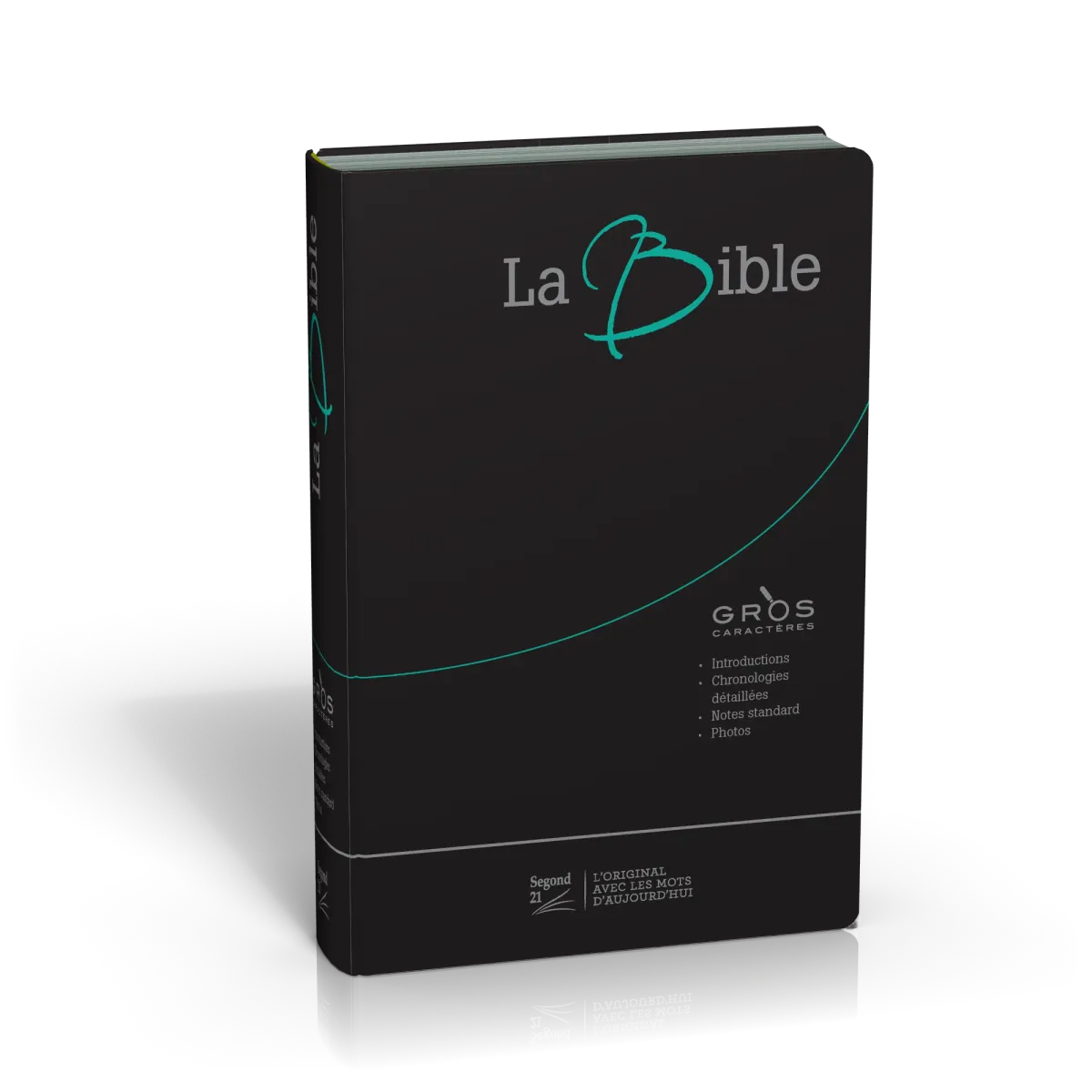 BIBLE SEGOND 21 GROS CARACTERES SOUPLE FIBROCUIR NOIR