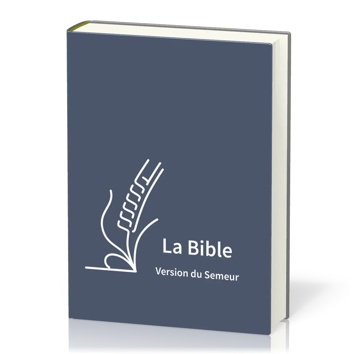 BIBLE SEMEUR 2015 GROS CARACTERES SEMI SOUPLE TEXTILE BLEU