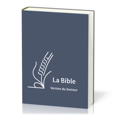 BIBLE SEMEUR 2015 GROS CARACTERES SEMI SOUPLE TEXTILE BLEU