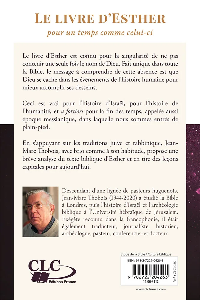 LIVRE D'ESTHER (LE) - POUR UN TEMPS COMME CLUI-CI
