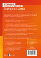 EVANGILES ET ACTES - INTRODUCTION AU NT VOL 1 BROCHE