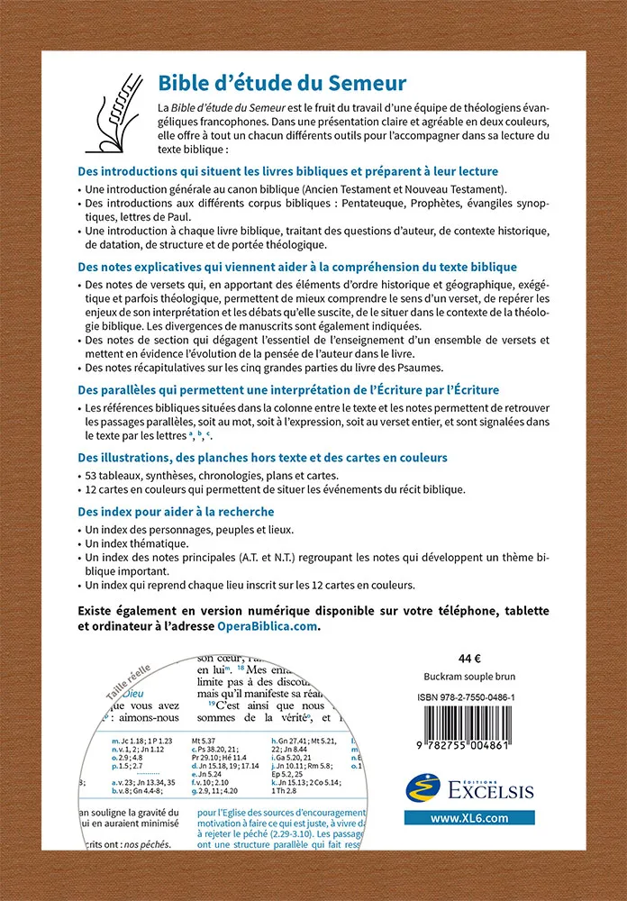 BIBLE SEMEUR 2015 SOUPLE BRUNE