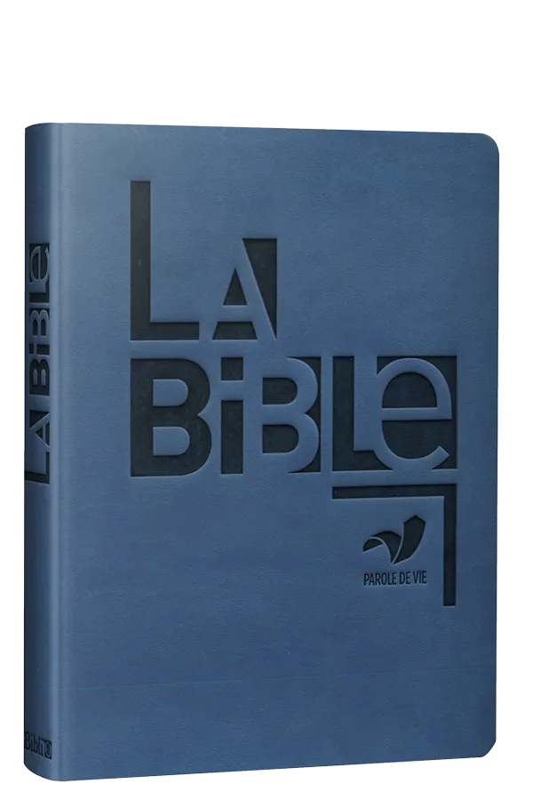 BIBLE PAROLE DE VIE COMPACT SEMI-RIGIDE SIMILICUIR BLEU
