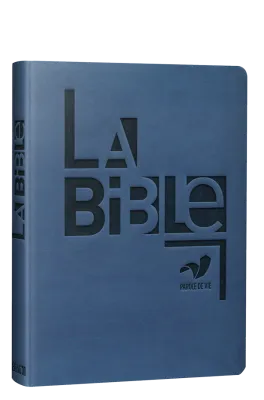 BIBLE PAROLE DE VIE COMPACT SEMI-RIGIDE SIMILICUIR BLEU